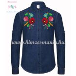 MEN'S JEANS WITH KALOCSA PATTERN - HAND EMBROIDERY