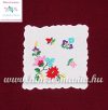 Tablecloth - hungarian folk - hand embroidery - Kalocsa style - 16x16 cm Tablecloth - hungarian folk - hand embroidery - Kalocsa style - 16x16 cm