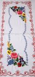 Tablecloth - hungarian folk - hand embroidery - Kalocsa style- 35x84 cm Tablecloth - hungarian folk - hand embroidery - Kalocsa style- 35x84 cm