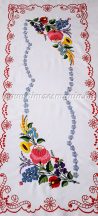   Tablecloth - hungarian folk - hand embroidery - Kalocsa style- 35x84 cm