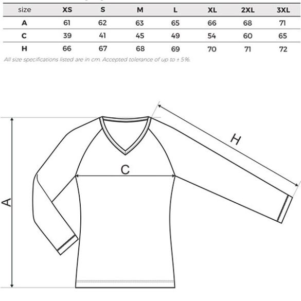 Women's long sleeve V-neck T-shirt - hungarian folk embroidery - Kalocsa style - black