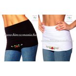 Matyó mintás derékmelegítő - gépi hímzés - fehér