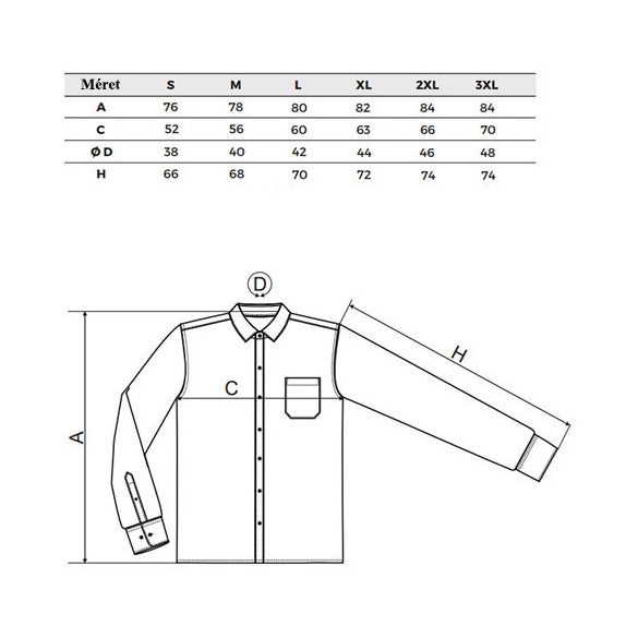 Gents Shirt Long Sleeve - hungarian folk fashion - Kalocsa style - machine embroidery - white