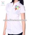 Women's Shirts - folk embroidery from Hungary - white Women's Shirts - folk embroidery from Hungary - white