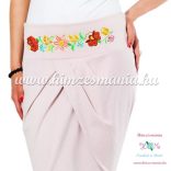Elegant skirt - hungarian folk Kalocsa machine embroidery - mouve - Embroidery Mania
