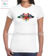 Women's t-shirt - short sleeve - hungarian folk embroidery - handmade - Matyo style - white Women's t-shirt - short sleeve - hungarian folk embroidery - handmade - Matyo style - white
