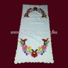 Table runner - hungarian folk embroidery - Kalocsai pattern - handmade white borders - 28x58 cm Table runner - hungarian folk embroidery - Kalocsai pattern - handmade white borders - 28x58 cm