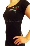 Embroidery Mania - T-shirt Kalocsa hand-embroidered - black Embroidery Mania - T-shirt Kalocsa hand-embroidered - black