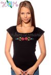 Embroidery Mania - T-shirt Matyo folk machine-embroidered - black Embroidery Mania - T-shirt Matyo folk machine-embroidered - black