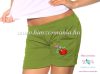 Short - hungarian folk machine embroidery - Kalocsa style - sorrel-green Short - hungarian folk machine embroidery - Kalocsa style - sorrel-green