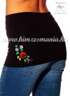 Waist Warmer - folk flower - machnine embroidery - Kalocsa style - black Waist Warmer - folk flower - machnine embroidery - Kalocsa style - black