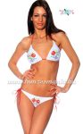 Kalocsai mintás bikini - kivehető szivacsos - fehér Kalocsai mintás bikini - kivehető szivacsos - fehér