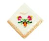 Handkerchief - hungarian folk embroidery - Matyo style - peache Handkerchief - hungarian folk embroidery - Matyo style - peache