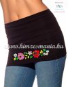 Waist Warmer - folk embroidery - black Waist Warmer - folk embroidery - black