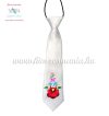 Kids tie - hungarian folk machine embroidery - Kalocsa style - white - Embroidery Mania Kids tie - hungarian folk machine embroidery - Kalocsa style - white - Embroidery Mania