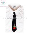 Kids tie - hungarian folk machine embroidery - Kalocsa style - black - Embroidery Mania Kids tie - hungarian folk machine embroidery - Kalocsa style - black - Embroidery Mania