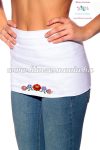 Waist Warmer - hungarian folk embroidery - Kalocsa style - white Waist Warmer - hungarian folk embroidery - Kalocsa style - white