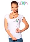 Embroidery Mania - T-shirt Kalocsa folk machine-embroidered - white Embroidery Mania - T-shirt Kalocsa folk machine-embroidered - white