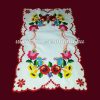 Table runner - hungarian folk embroidery - Kalocsai motif - handmade red borders - 26x40 cm Table runner - hungarian folk embroidery - Kalocsai motif - handmade red borders - 26x40 cm