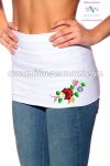 Waist Warmer - folk flower - machnine embroidery - Kalocsa motif - white Waist Warmer - folk flower - machnine embroidery - Kalocsa motif - white