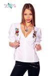 Blouse - hungarian handmade - embroidery Kalocsa style - white Blouse - hungarian handmade - embroidery Kalocsa style - white