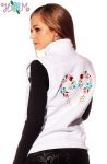 Embroidery Mania - Fleece vest - folk embroidery from Hungary - white Embroidery Mania - Fleece vest - folk embroidery from Hungary - white