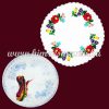 Pre-stamped tablecloth - hungarian embroidery - Kalocsa pattern - round - 34 cm Pre-stamped tablecloth - hungarian embroidery - Kalocsa pattern - round - 34 cm