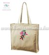 Shopping bag - cotton canvas - machine embroidery - Kalocsa motif - natural Shopping bag - cotton canvas - machine embroidery - Kalocsa motif - natural